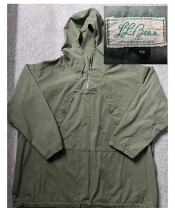 De colección años 50 L.L. Parka Bean Anorak Pullover Verde Oliva Chaqueta con Capucha TALON Cremallera - Imagen 1 de 24