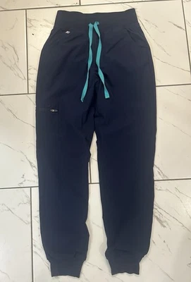 Figs Women's Zamora Jogger Scrub Pants Navy Blue, Petite/Plus, Size XXS/P - Image 1 of 4