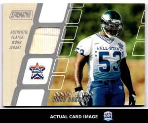 2002 Stadium Club Highlight Material #HM-HD HUGH DOUGLAS Eagles MEM #/1499 NM - Foto 1 di 4