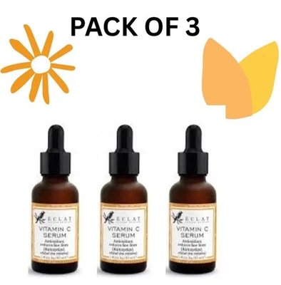 3xVitamin C serum with Hyaluronic Acid Suitable for Anti Ageing/Wrinkle Face - Image 1 of 4