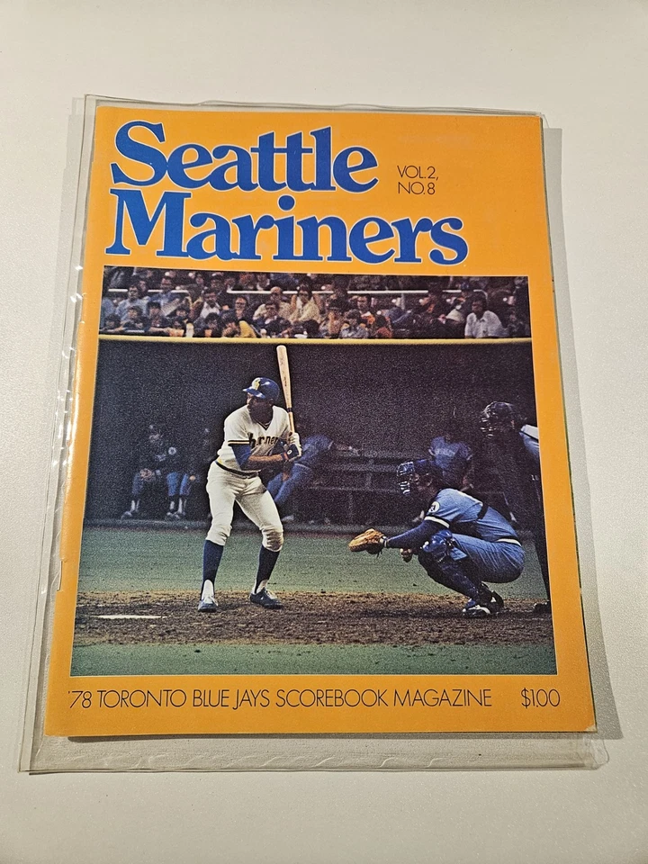 1978 Toronto Blue Jays Scorebook Magazine Vol. 2 No. 8 vs Seattle Mariners - Image 1 of 2