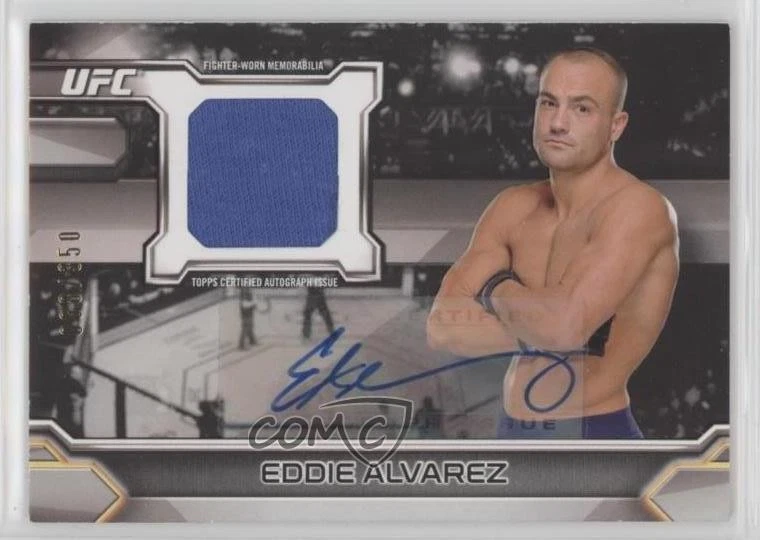 2016 Topps UFC Knockout Auto Relics /350 Eddie Alvarez #KAR-EA Auto - Image 1 of 2