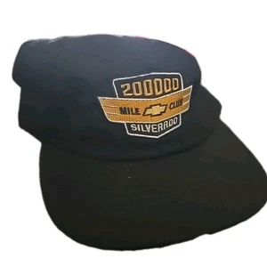 Chevy cap hat 200,000 Mile Club Silverado black adjustable Made In USA NWOT Rare - Picture 1 of 8