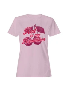 Red is My Reputation Cherry Art Damen T-Shirt - Bild 1 von 6