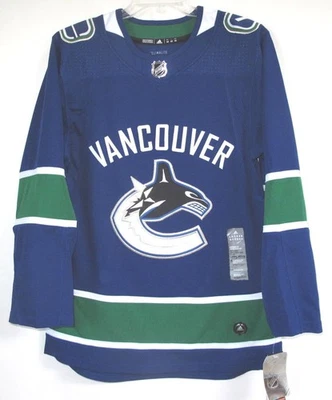 ADIDAS VANCOUVER CANUCKS, AUTÉNTICA CAMISETA AZUL REAL 56 Foto 1 de 2