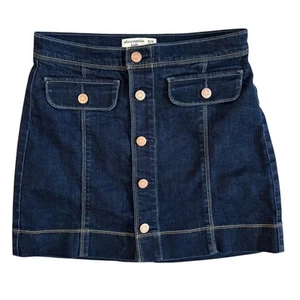 EUC Abercrombie Kids GIRLS Blue A-Line Mini Skirt Casual 15/16 - Picture 1 of 3
