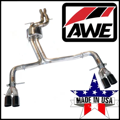 AWE 轨道版 2.5 英寸猫背排气系统适合 2012 - 2017 年奥迪 S5 Coupe 3.0L — 第 1/3 张图片