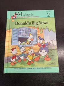 Vintage Walt Disney's Mickey's Young Readers Library #2 Donald's Big News - Picture 1 of 7