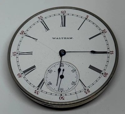 Reloj Bolsillo Waltham Movimiento 17 Joyas 12s 1896 Funciona Foto 1 de 4