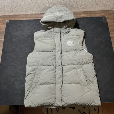 Canada Goose Lodge Sudadera con Capucha Programa Ártico Abajo Parka Chaqueta Chaleco Abrigo Piedra Caliza Foto 1 de 4