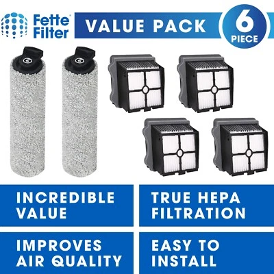 FETTE FILTER Filter & Roller for Tineco FLOOR ONE S3 & IFLOOR 3 Wet Dry Vacuums.
