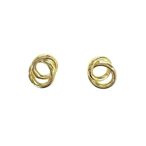 Aretes pequeños Sheila Fajl Sardegna enchapados en oro pulido de 18 k - Imagen 1 de 6