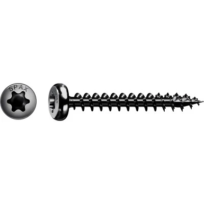 SPAX Universalschraube Halbrundkopf BLAX schwarz T-STAR Ø 3,5 / 4 / 5