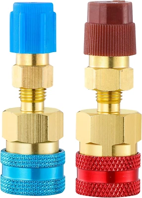 TIGBEAR R1234Yf Quick Couplers Kit, R1234YF to R134A Quick Coupler Adapter, High/Low Sid