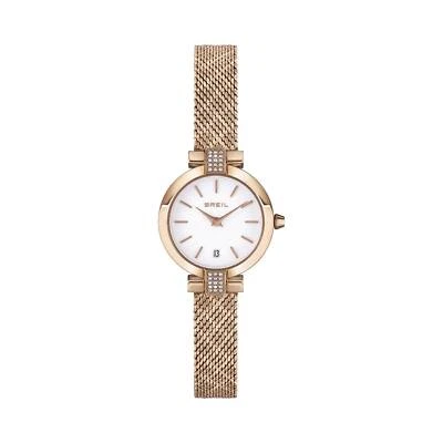 Breil Soul TW1918 Women's Milanese Mesh Rose Gold Watch 25 mm Zircons Foto 1 de 2