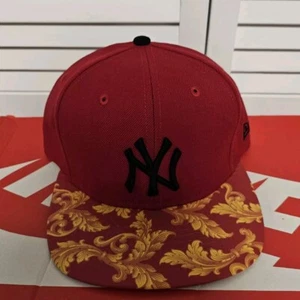 New Era New York NY Yankees Hat Supreme Foamposite Red Snapback Hat Cap - Picture 1 of 8