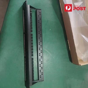 Pass Through Patch Panel 24 Ports Cat6 RJ45 19" Rack Mount Punch Down Keystone - Picture 1 of 7