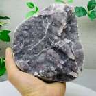 1230G Natural Amethyst Geode Mineral Specimen Crystal Quartz Energy Decoration