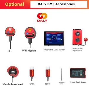DALY BMS Accessory Active Balancer/Balance Board/ Wifi Module/ LCD Touch Screen - Picture 1 of 33