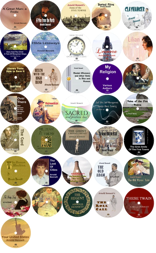Arnold Bennett 36 General Fiction Self Help Audiobooks in 36 MP3 CDs - Image 1 of 1