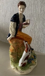 ROYAL STAFFORD  CHINA MAN FIGURINE WITH DOG ORNATE  LTD EDITION 150/500 PERFECT - Picture 1 of 10