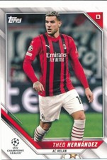 #32 THEO HERNANDEZ 2021-22 Topps UEFA Champions AC MILAN