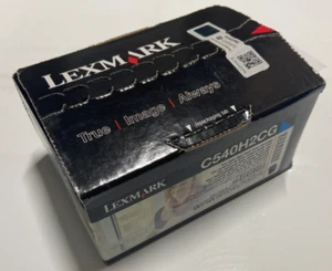 Toner Lexmark C540H4CG ciano ad alto rendimento 2k originale OEM NOME MARCA spedizione rapida nuovo con scatola - Foto 1 di 2