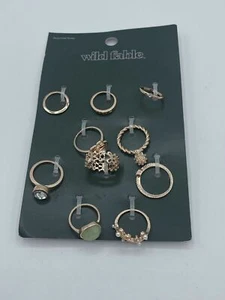 Wild Fable Set Of 10 Rings Assorted Sizes NEW - Picture 1 of 6