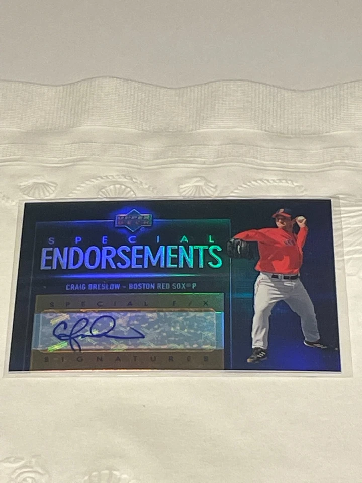 2006 Upper Deck Special F/X Special Endorsements Baseball Card #BW Craig Breslow - Image 1 of 1