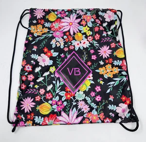 Vera Bradley Tangerine Twist Lightweight Drawstring Backpack Logo Beach Pool - Picture 1 of 12