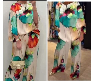 Women’s Casual 2 Piece Oversized Set W / Batwing Sleeve Size M / L - Picture 1 of 5