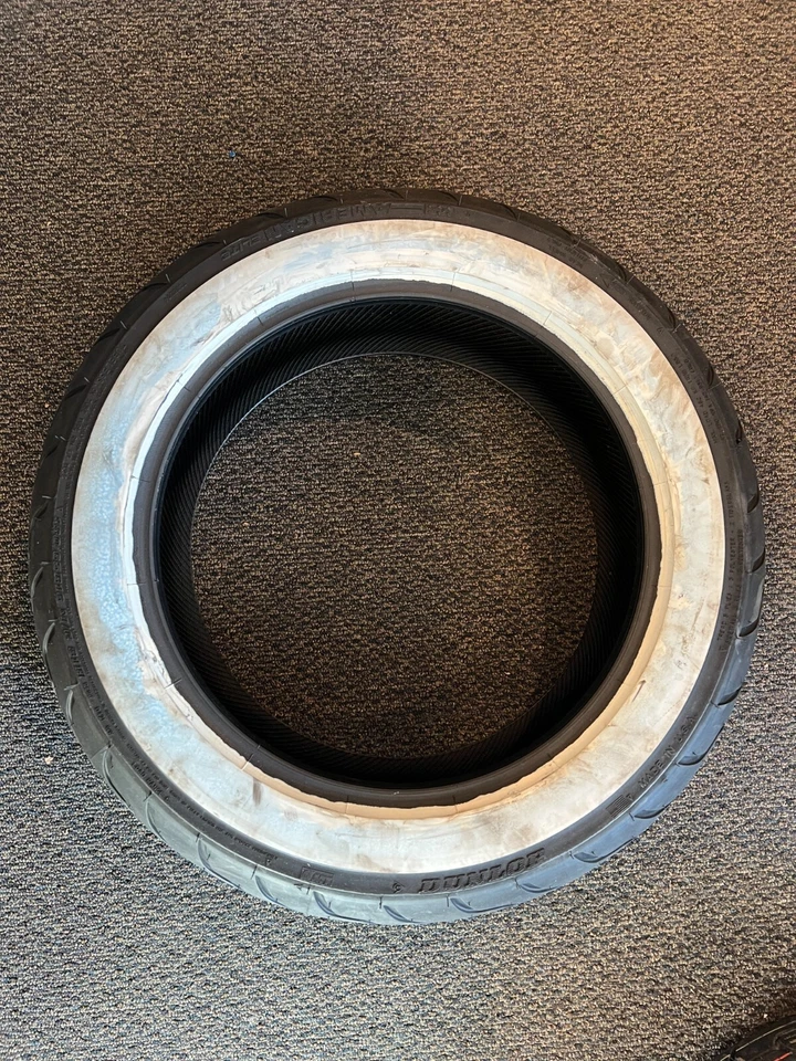 Like New Dunlop American Elite Tire 180/65B16 81H BIAS TL Rear Wide White Wall - Image 1 of 1