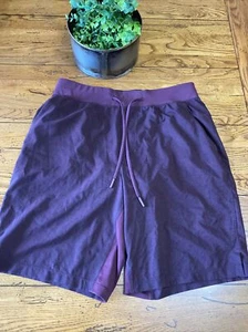 Lululemon Men's Size M T.H.E. 9" Mauroon . Lined Shorts - Picture 1 of 6