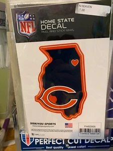CHICAGO BEARS HOME STATE VINYL SMALL DECAL  - Picture 1 of 1
