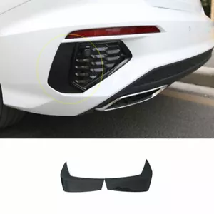 Fit For Audi A3 2022-2024 ABS Gloss Black Rear Fog Light Lamp Cover Decor 2PCS - Picture 1 of 8