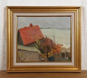 Pintura al óleo original, artista ucraniano, paisaje marino, bellas artes europeas - Imagen 1 de 9