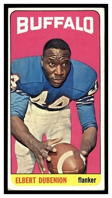 1965 TOPPS FOOTBALL ELBERT DUBENION #28 SP BILLS HIGHER GRADE TALLBOY NO CREASES - Image 1 of 2