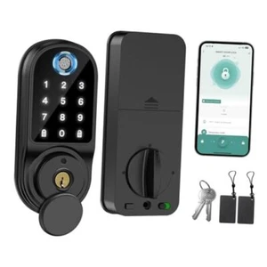 Smart Door Lock, Fingerprint Door Lock, Smart Biometric Deadbolt, Electronic - Picture 1 of 7