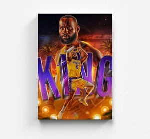 Lebron James Pop Art Leinwandbilder Basketball Lakers Wandbilder Kunstdruck - Bild 1 von 6
