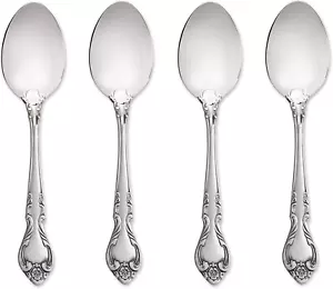 Lyon Queens Fancy 18/8 Stainless Steel Teaspoon (Set of Four) - Picture 1 of 4