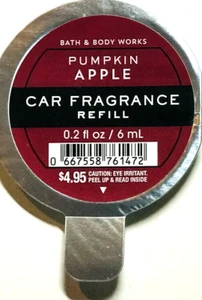 *NEW* PUMPKIN APPLE ~ VENT / VISOR CLIP REFILL ~ Bath & Body Works ~ SHIPS FREE! - Picture 1 of 1