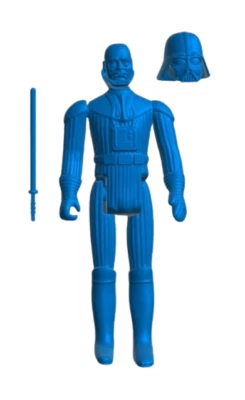 VINTAGE STAR WARS DARTH VADER (Helmet) ACTION FIGURE KENNER STYLE 3D Printed - Image 1 of 2