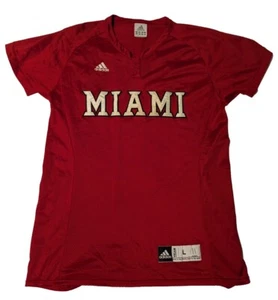 Miami RedHawks adidas Game Jersey - Softball Women's Red Size Large #11 - Picture 1 of 7