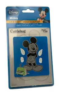 CUTTLEBUG Provo Craft Cut Disney Mickey Mouse Cutting Die Embossing Folder Combo - Picture 1 of 2