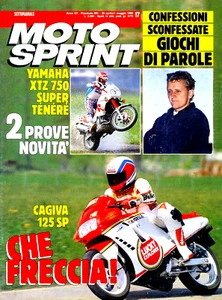 MOTO SPRINT N°17/ 25 APR/1 MAGG.1990 " YAMAHA XTZ 750 SUPER TENERE' -CAGIVA 125 - Picture 1 of 20