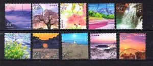 Japan 2023 ¥84 Natural Scenery Series 2, (Sc# 4651a-j), Used - Picture 1 of 1