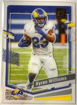 Kyren Williams 2023 Panini Clearly Donruss #30 Los Angeles Rams - Image 1 of 2