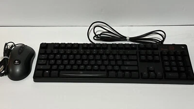 Tt Poseidon Illuminated Blue LED Mechanical Gaming USB PC Keyboard  W/Mouse - Image 1 of 3