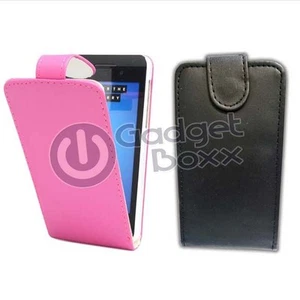 CASE FOR BLACKBERRY Z10 IN BLACK, PINK PU LEATHER FLIP POUCH PHONE COVER - Picture 1 of 1