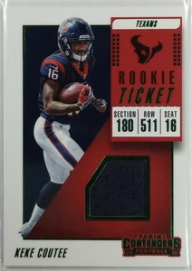 2018 Panini Keke Coutee Contenders Rookie Ticket RPS Variation #128 AU RC - Picture 1 of 3